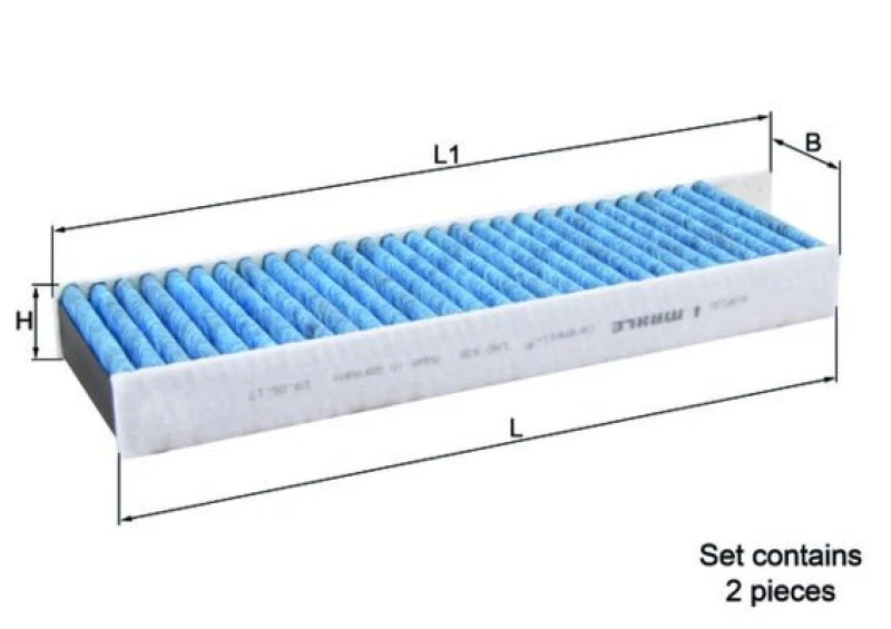 Image of Pollen filter MAHLE LAO 428/S