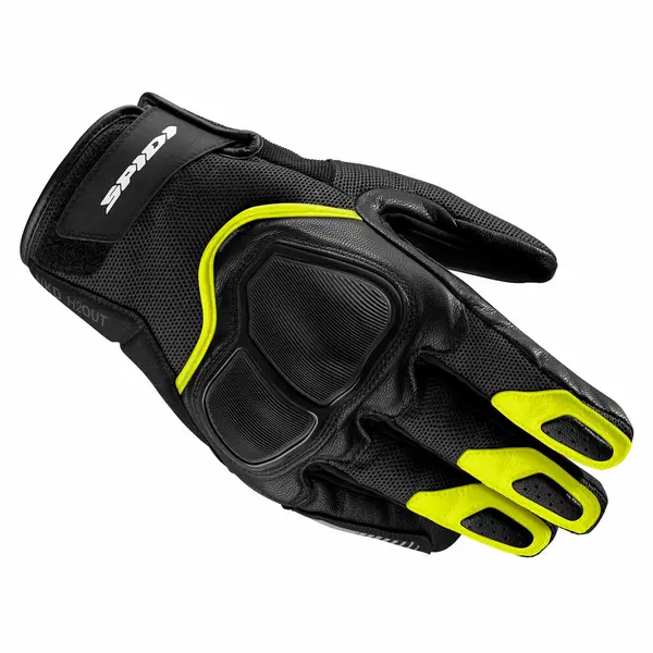 Image of Spidi NKD H2OUT Gloves Yellow Fluo Size M