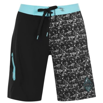 Image of Gul Performance Shorts Mens - Black Print