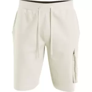 Calvin Klein Jeans Monogram Badge Cargo Shorts - Beige