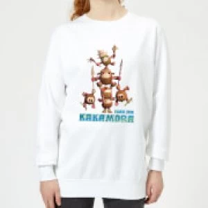 image of Moana Fear The Kakamora Womens Sweatshirt - White - 3XL