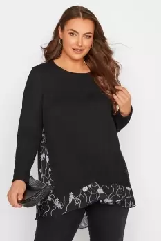 image of 2 in 1 Chiffon Swing Jumper