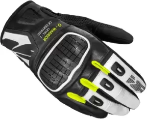 image of Spidi G-Warrior Motorcycle Gloves, black-white, Size L, black-white, Size L