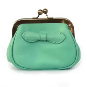 Image of Eastern Counties Leather Womens/Ladies Lottie Kiss Lock Coin Purse (One size) (Mint)