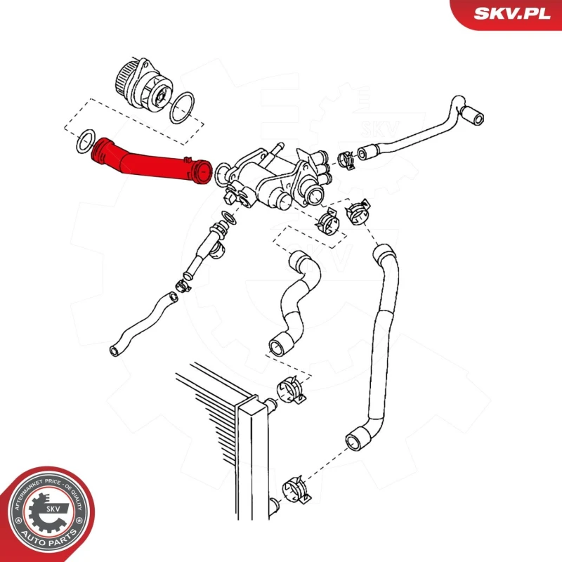 Image of ESEN SKV Radiator hose ESEN SKV 24SKV309