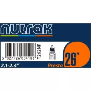 Image of Nutrak 26 x 2.1-2.4 Presta Valve Inner Tube - Multi