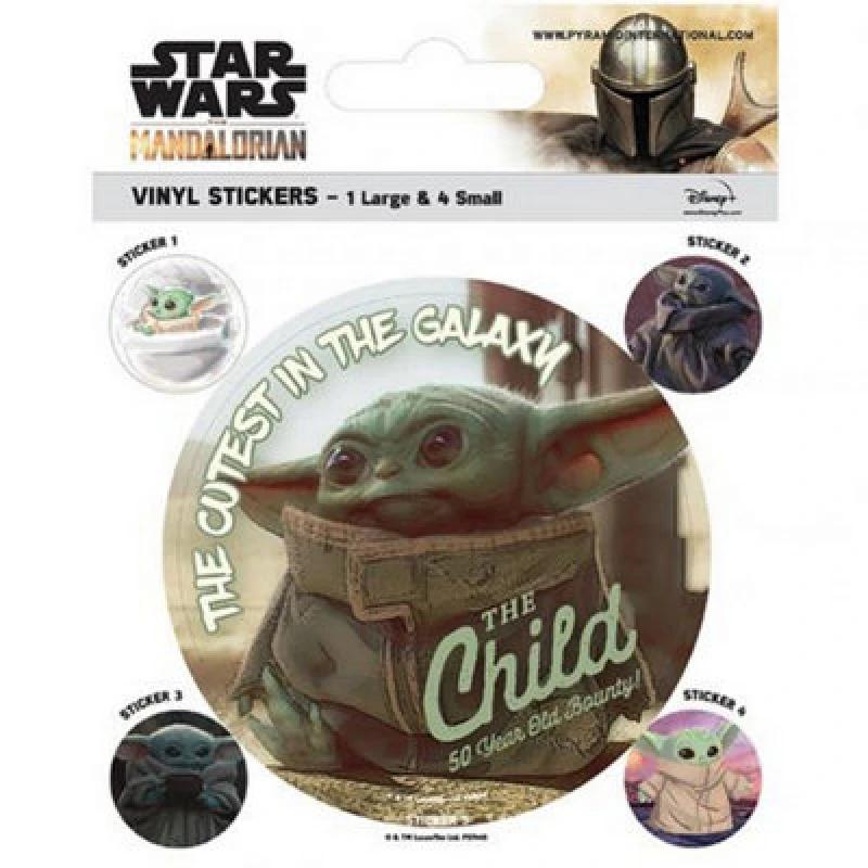 Image of Star Wars The Mandalorian Stickers Set Multi unisex