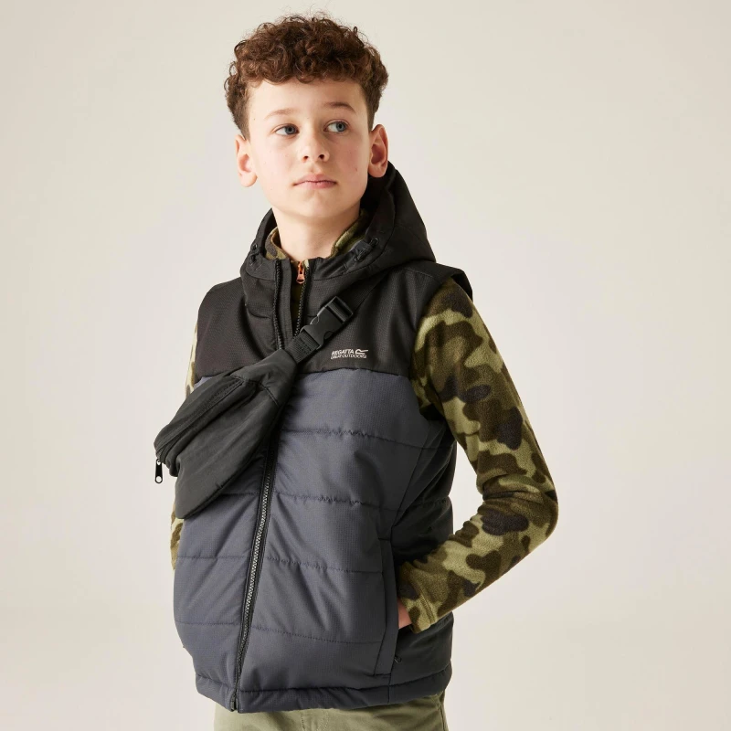 Image of Sleeveless down jacket Regatta Lofthouse Noir Unisex 9/10 ans