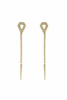 image of Karl Lagerfeld Open Diamond & Point Earrings 5420767