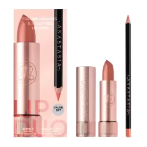 Image of Anastasia Beverly Hills Fuller Looking and Sculpted Lip Duo Kit (Various Shades) - Peach Bud Satin Lipstick & Sun Baked Lip Liner