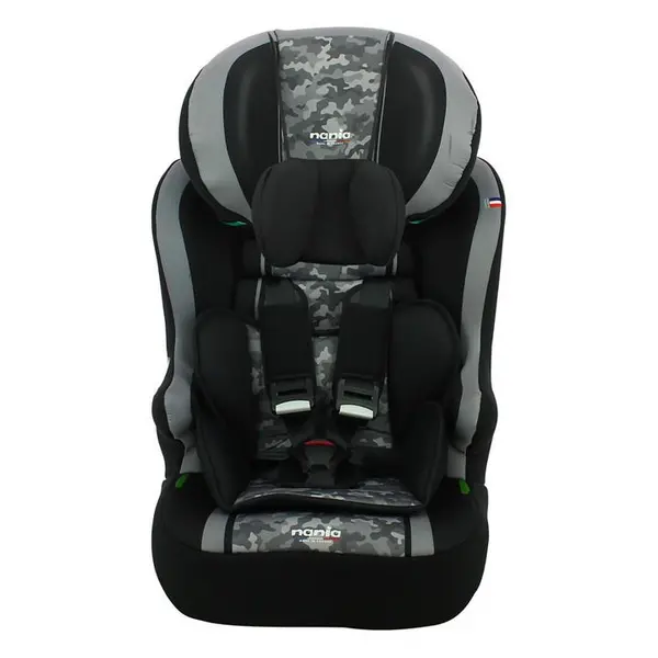 Image of NANIA Race I Belt Fitted Camo Stone High Back Booster 1 Grey 40841602027