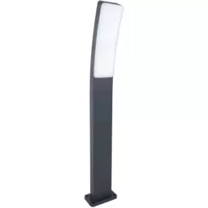Image of Lutec KIRA IP54 INTEGRATED LED POLE LIGHT WITH TUYA CCT CONTROL IN DARK GREY 1200 LUMEN 2700-6500K
