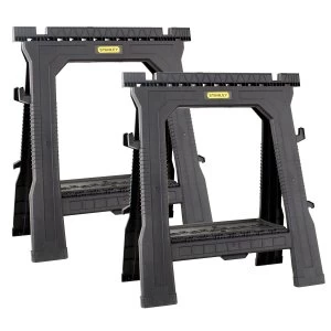 image of Stanley Folding Sawhorses - Twin Pack