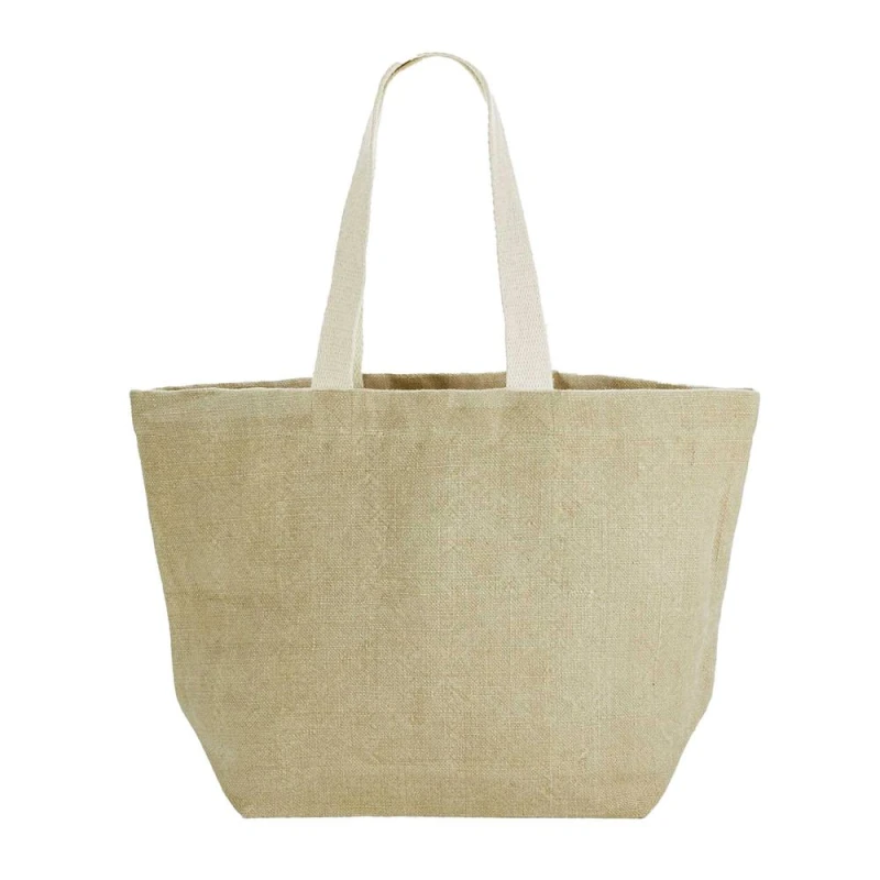 Image of Westford Mill Womens Washed Jute Tote Bag in Natural Natural Female One Size