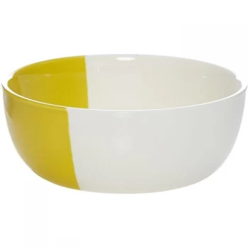 Image of Linea Juno Chartreuse Dipped Bowl - Yellow