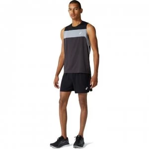 Image of Asics Race Singlet Running Vest - Grey/Black