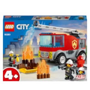 image of LEGO City Fire: Fire Ladder Truck (60280)