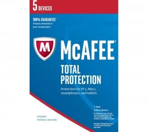 image of Mcafee Total Protection 2016 5 users for 1 year