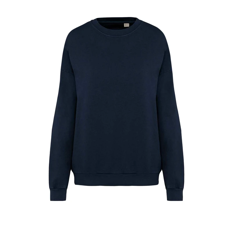 Image of Native Spirit Mens Terrycloth Oversized Sweatshirt in Mid Navy Size: XS Mid Navy Male XS