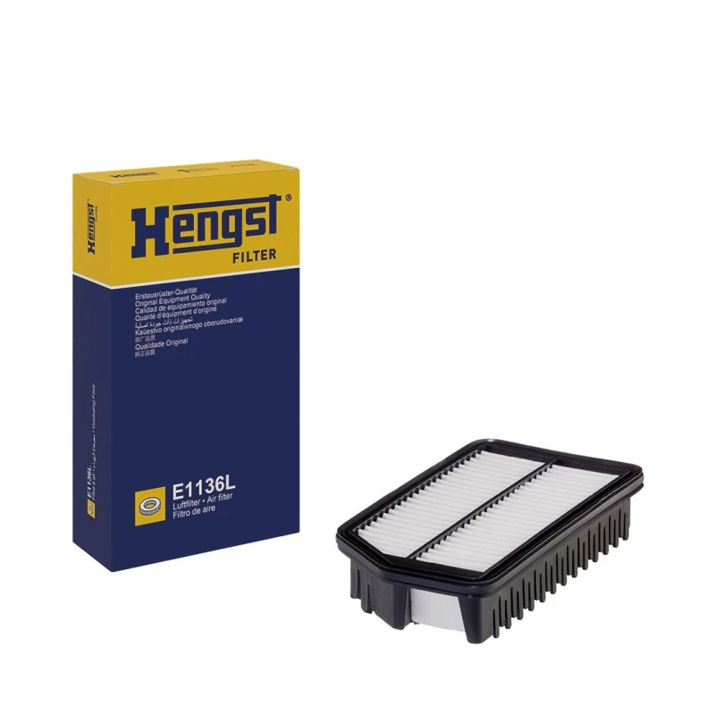 Image of HENGST FILTER E1136L Air filter Filter Insert Air Filter (8)
