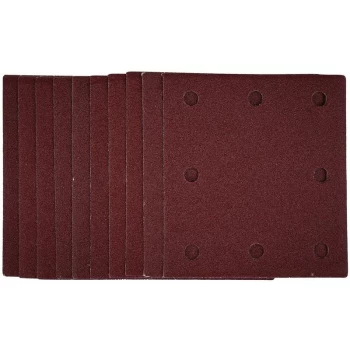 Image of 1/4 Sanding Sheets with Hook and Loop, 115 x 105mm, 80 Grit (Pack of 10) [52390] - Draper