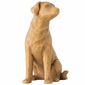 image of Love My Dog (Light) Willow Tree Figurine