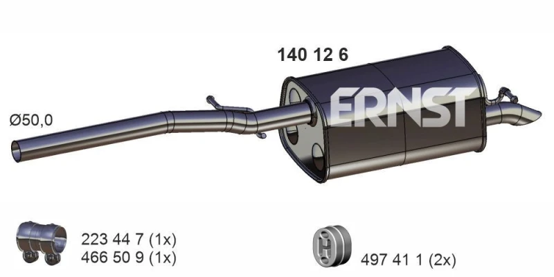 Image of Exhaust Pipe ERNST 141413