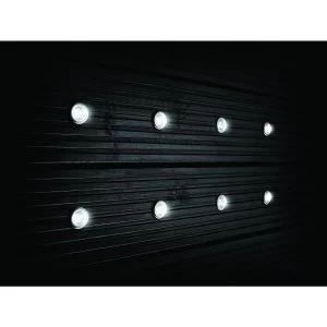 Image of Wickes White LED Deck Lights 30mm 3.2W - Pack of 8