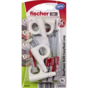 image of Fischer DuoPower 8x40 EasyHook Loop K (4) Assorted dowels 557927 1 Set