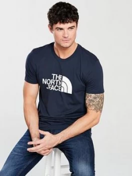 Image of The North Face Short Sleeve Easy T Shirt Navy Size L Men