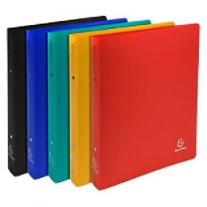 Image of Exacompta Ring Binder Opaque 54280E Polypropylene A4+ 30 mm 2 ring Assorted Pack of 20