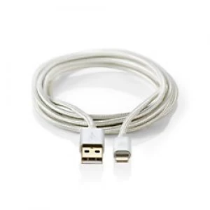 image of Nedis USB Type-A to Lightning Cable NED002 3m White