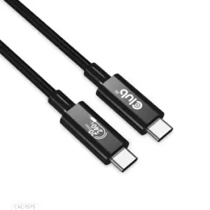 image of CLUB3D USB4 Gen2x2 Type-C Bi-Directional Cable 4K60Hz, Data...