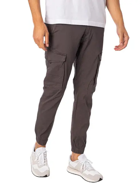 Image of Jack & Jones Charcoal / Asphalt Paul Flake Akm 542 Cargo Pants Charcoal Male 28R 90798UK