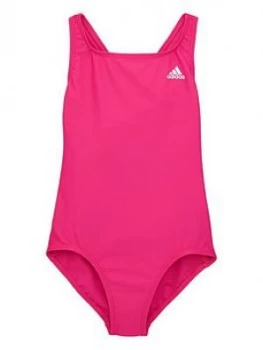 image of Adidas Youth Swim Fit Suit - Pink