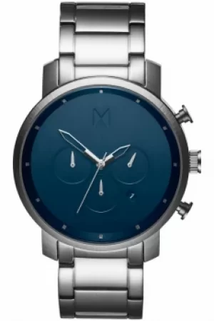 Image of MVMT Midnight Silver Chrono Watch MC01-SBLU