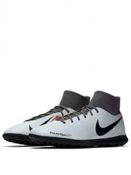 image of Nike Mens Phantom Vision Club Dynamic Fit Astro Turf Football Boot Grey Size 10 Men