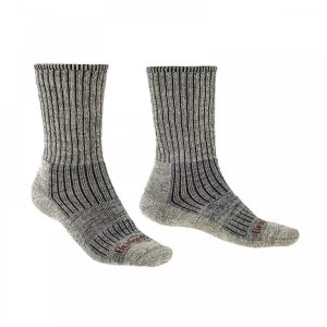 Image of Bridgedale HIKE Midweight Merino Comfort Mens - Large Stone Grey