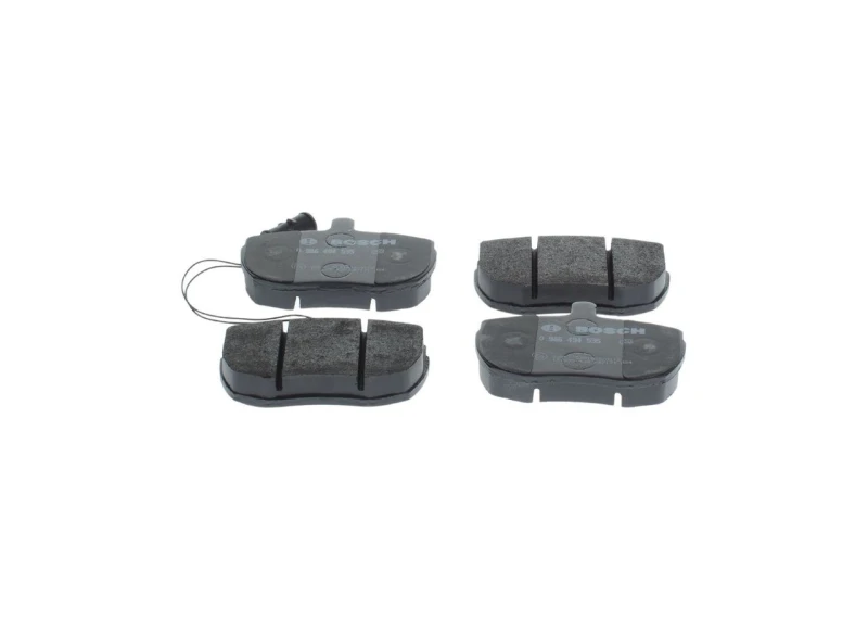 Image of Bosch 0 986 494 535 Brake pad set with integrated wear warning contact, with mounting manual Low-Metallic Brake Pad Set,disc brake (402)