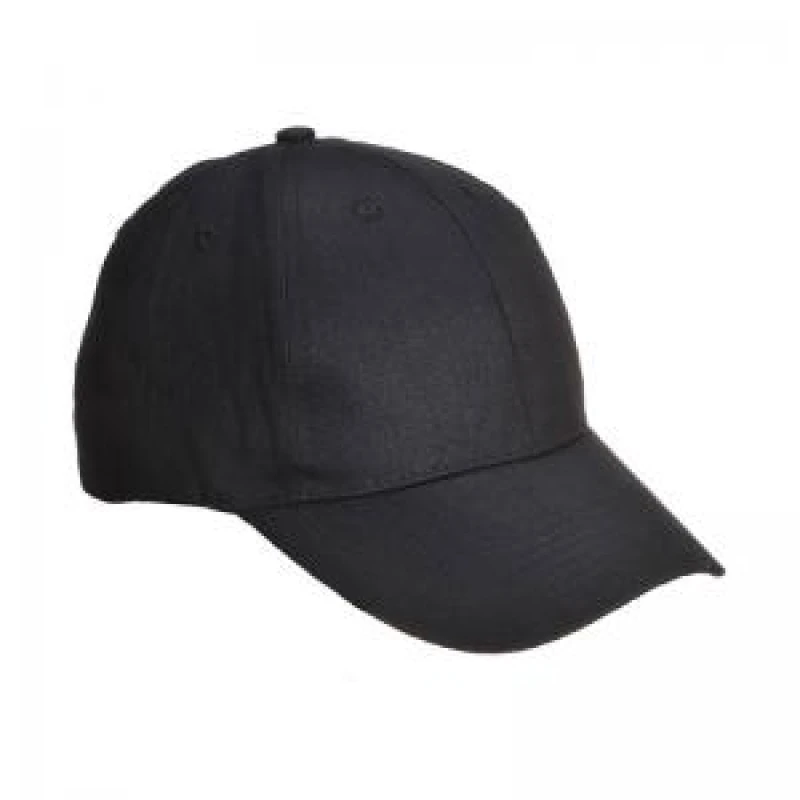Image of Portwest Six Panel Baseball Cap B010BKR Colour: Black