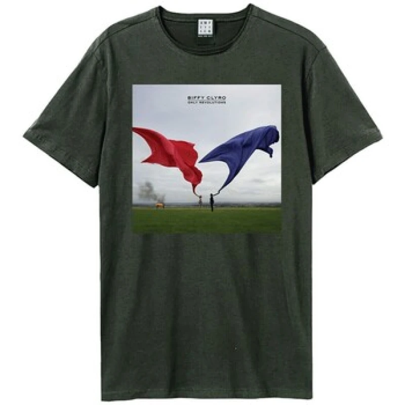 Image of Amplified Amplified Men Only lutions Biffy Clyro T-Shirt in Charcoal Size: X-Small Charcoal XS Male 5063574024686