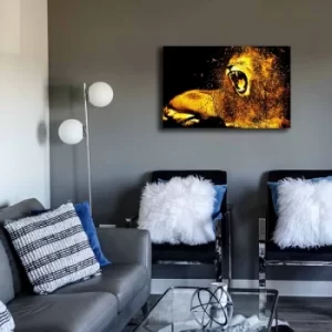 Image of 45702021C-019 Multicolor Decorative Canvas Painting