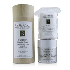 image of Eminence Bright Skin Licorice Root Exfoliating Peel (with 35 Dual-Textured Cotton Rounds) 50ml/1.7oz