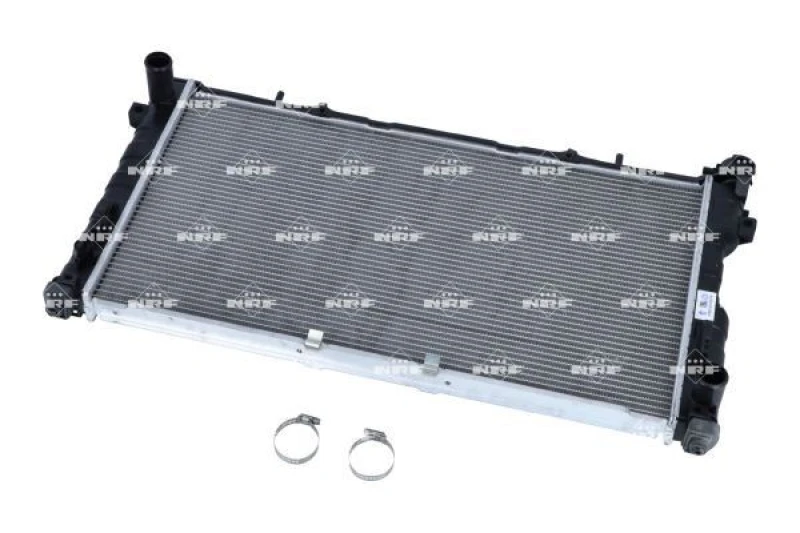 Image of NRF 53156 Engine radiator EASY FIT Brazed cooling fins, Aluminium, with mounting parts Aluminium Radiator,engine cooling (470)