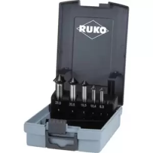 image of RUKO DIN 335 C 90 ° ULTIMATECUT 102791EPRO Countersink set 5 Piece 6.3 mm, 10.4 mm, 16.5 mm, 20.5 mm, 25mm HSS