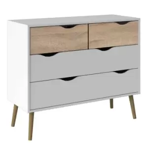 image of Oslo Chest Of 4 Drawers, Oak