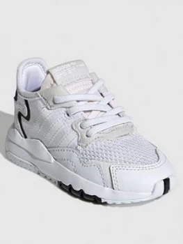 Image of Adidas Originals Nite Jogger Infant Trainers - White