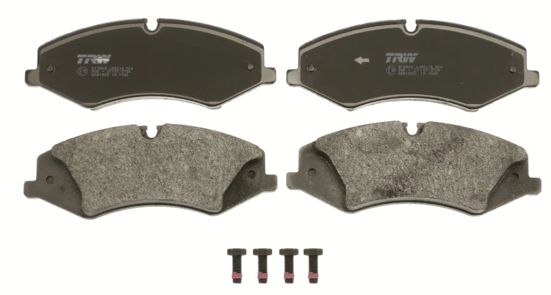 Image of TRW GDB1825 Brake pad set prepared for wear warning indicator, with brake caliper screws Brake Pad Set,disc brake (402)