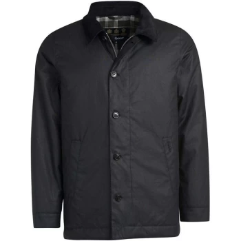 Image of Barbour Tenbigh Wax Jacket - Black BK71