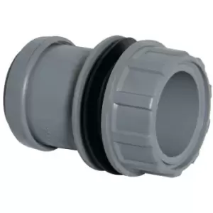 Image of 40MM waste - 1½ tank connector push fit grey - Grey